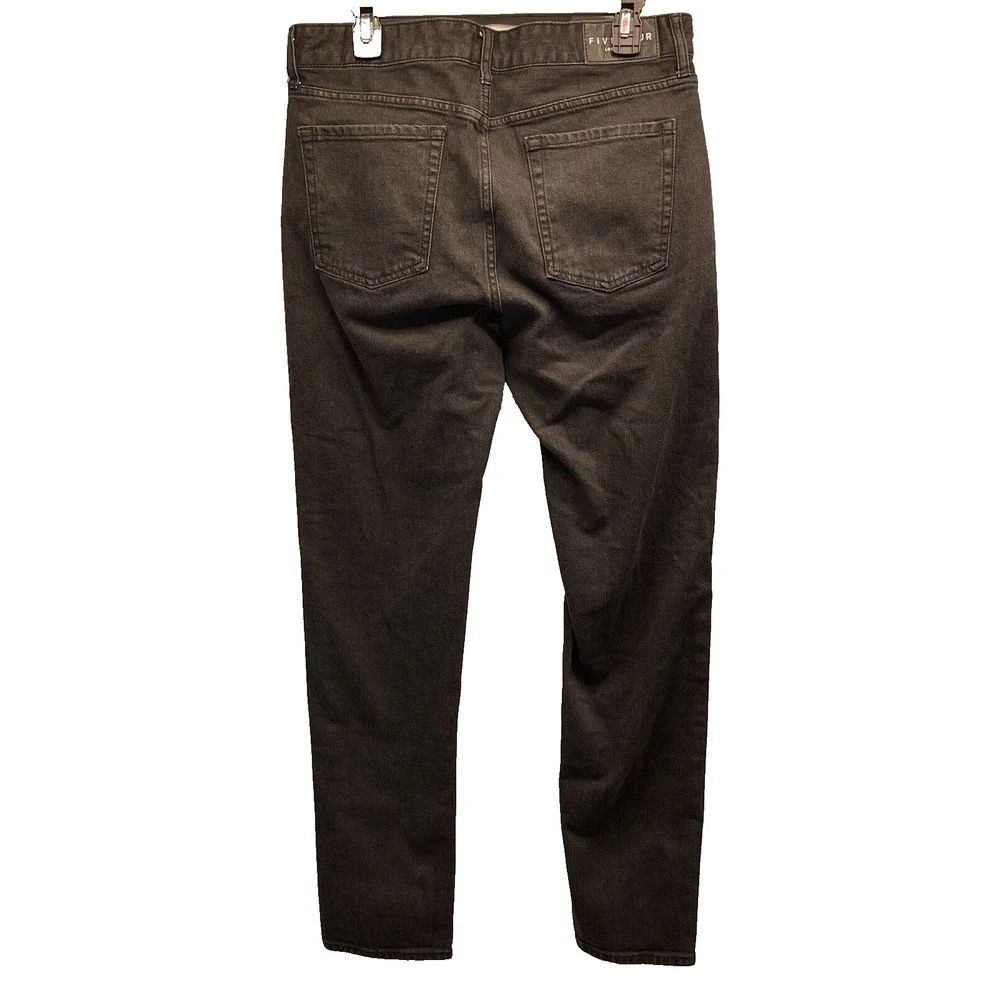 Five Four Los Angeles‎ Men's Size 33x31 Will Slim Black Button Fly Jeans